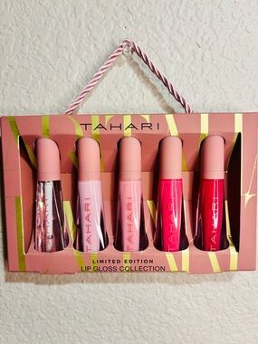 Tahari Pink & Red Lip Gloss Set